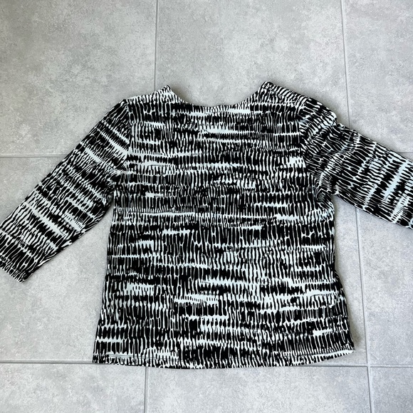Ruby Rd. Women XL 3/4 Sleeve Black and White - Picture 4 of 10